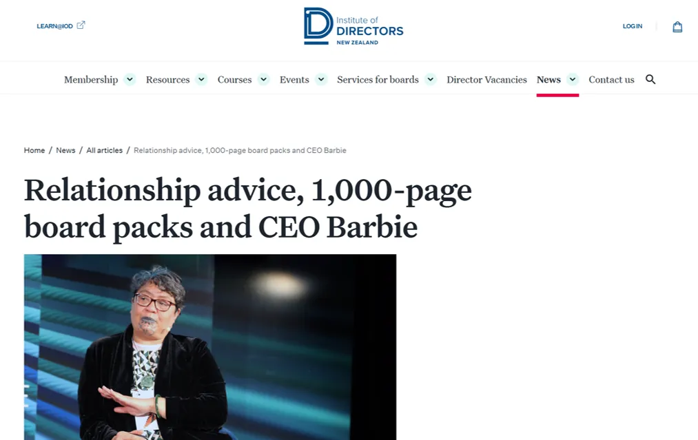 IoD NZ article