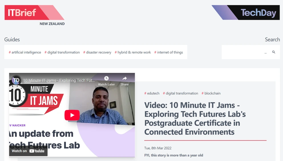 Video interview on 10 Minute IT Jams