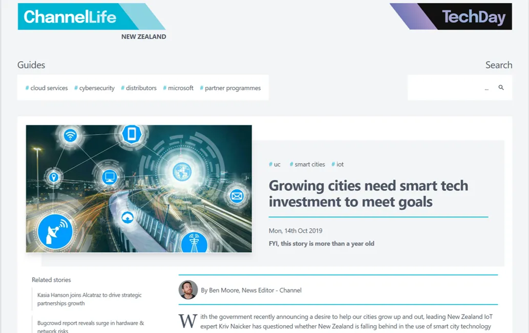 Channel Life article on Smart Cities